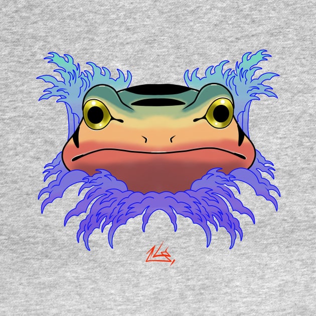 Japan Frog by Jim Pixel Inc